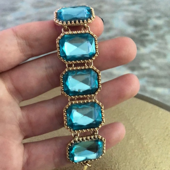 J. Crew Jewelry - J.Crew Blue Jewels Bracelet